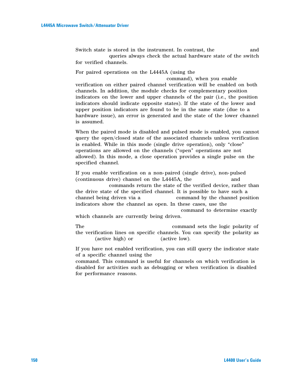 Agilent Technologies L4400 User Manual | Page 162 / 281