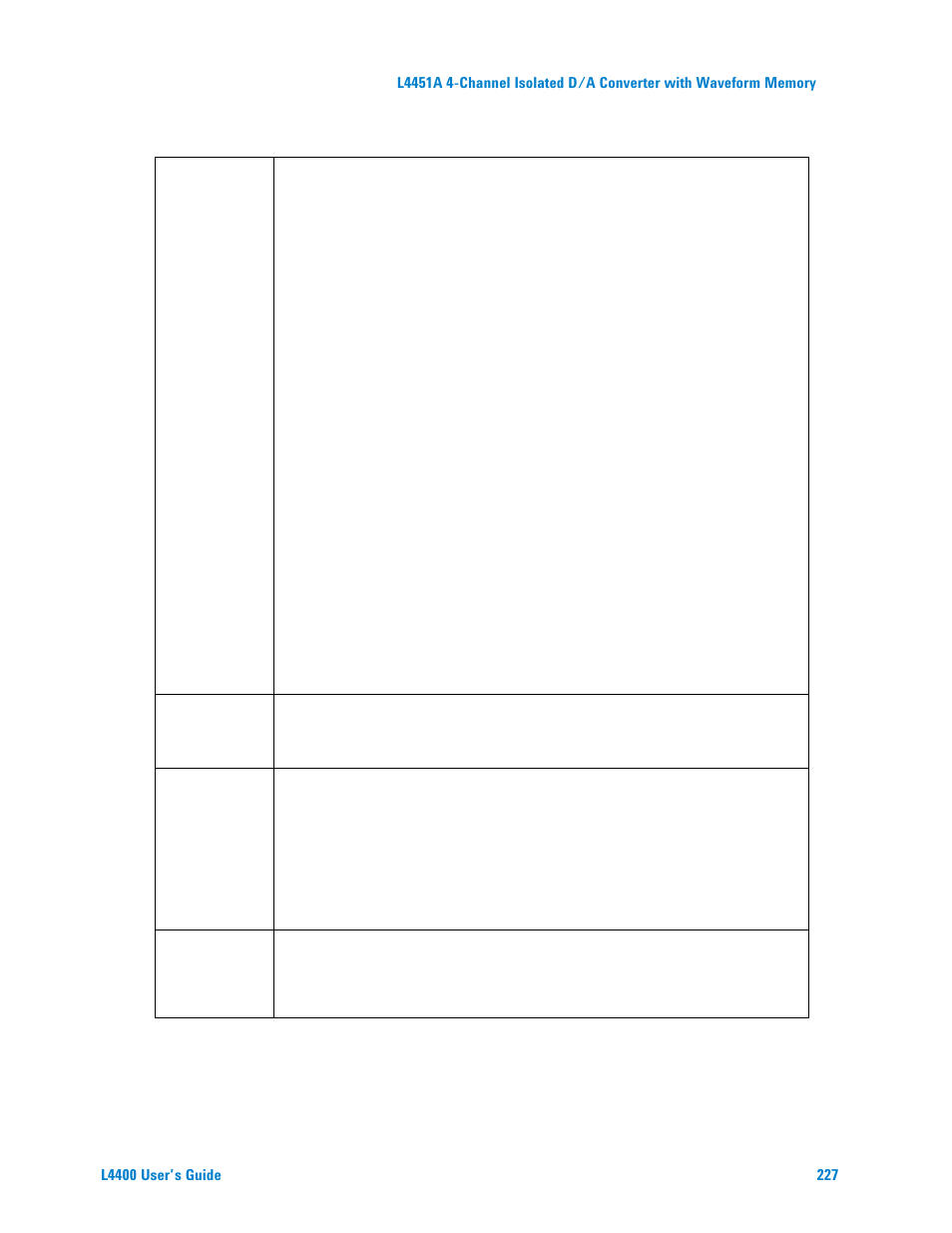Agilent Technologies L4400 User Manual | Page 239 / 281