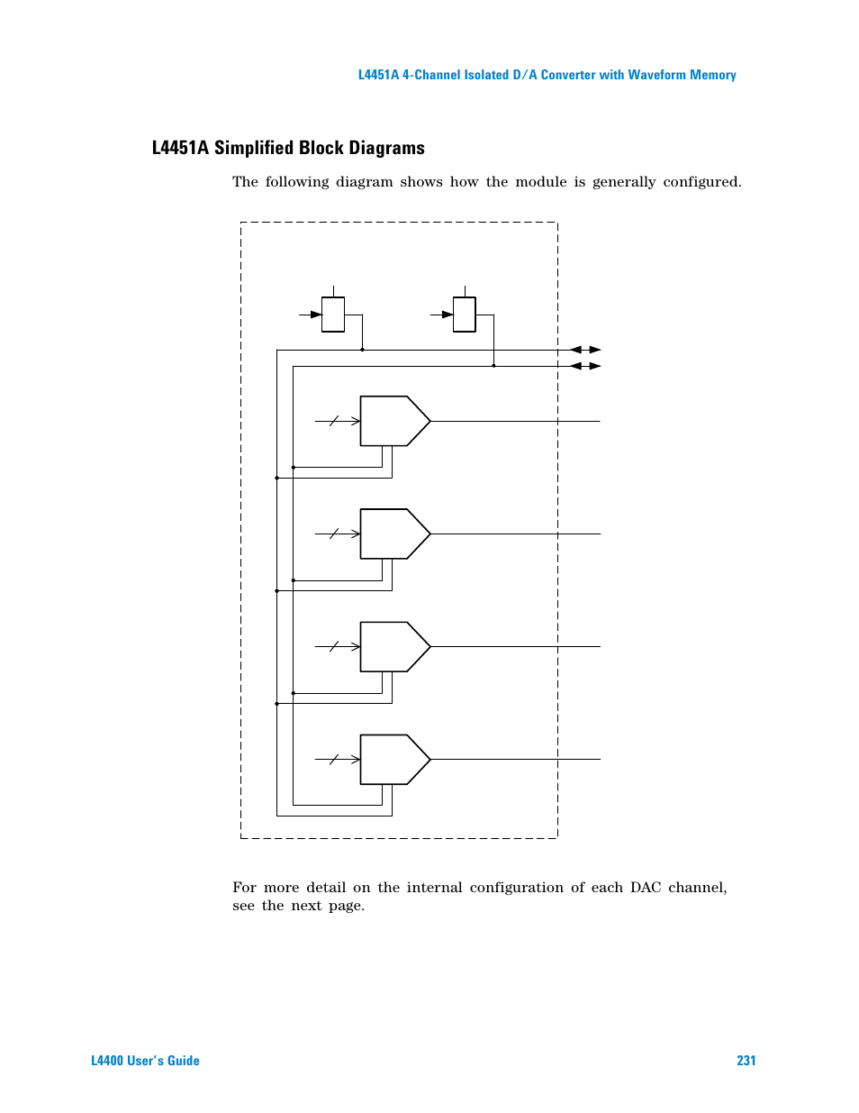 L4451a simplified block diagrams | Agilent Technologies L4400 User Manual | Page 243 / 281