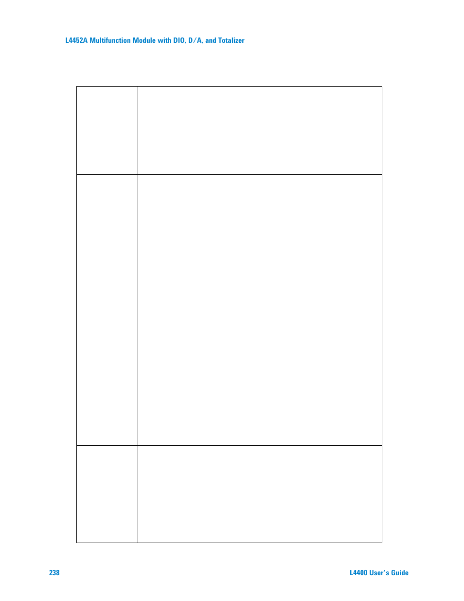 Agilent Technologies L4400 User Manual | Page 250 / 281