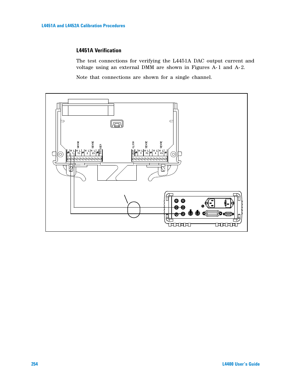 L4451a verification | Agilent Technologies L4400 User Manual | Page 266 / 281