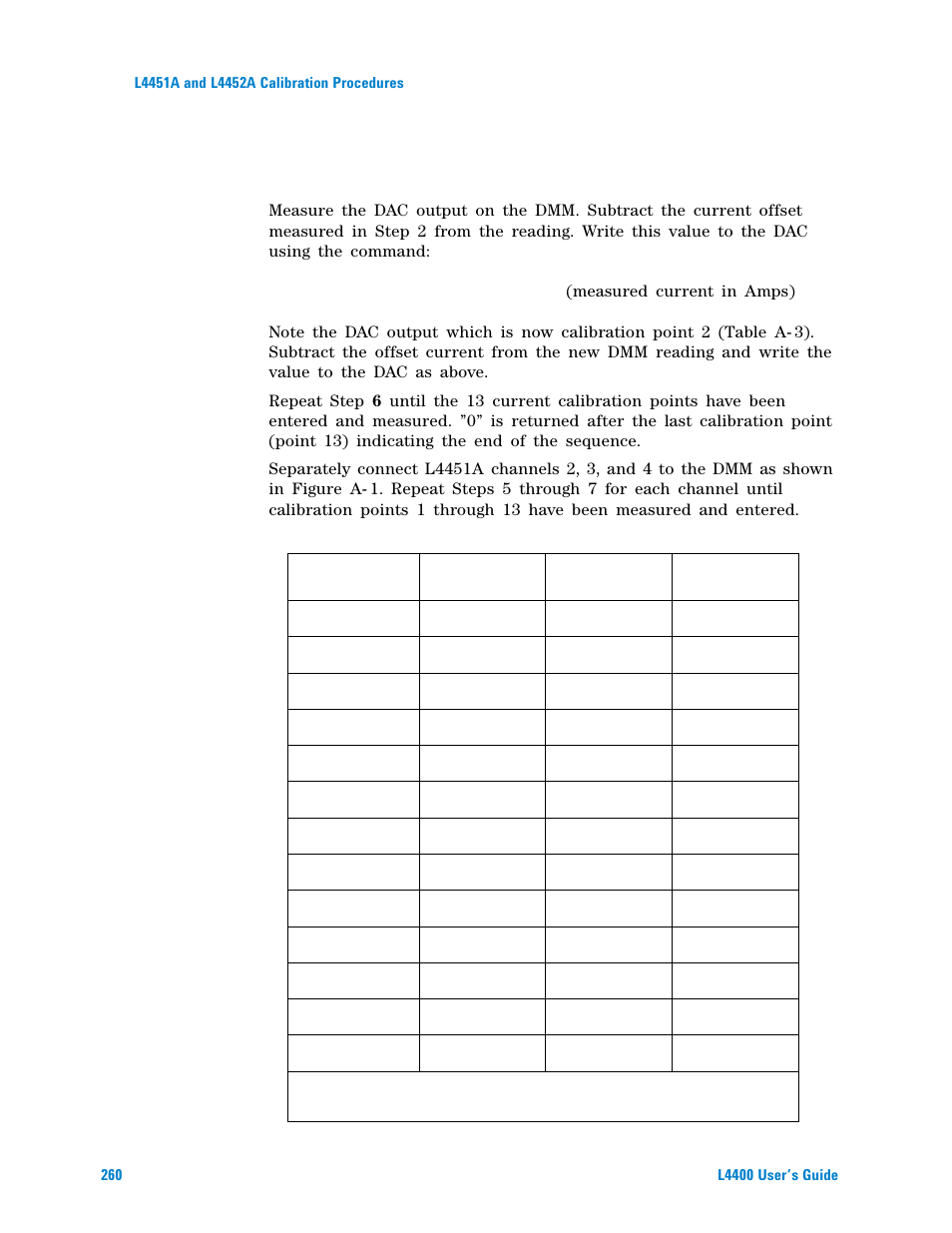 Agilent Technologies L4400 User Manual | Page 272 / 281