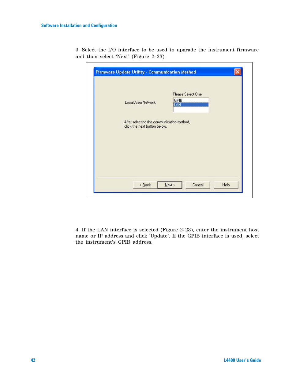 Agilent Technologies L4400 User Manual | Page 54 / 281