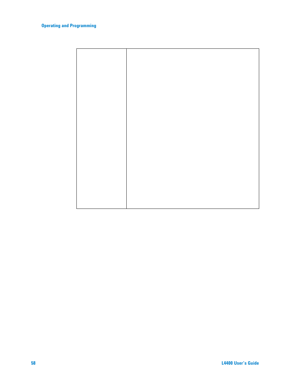 Agilent Technologies L4400 User Manual | Page 70 / 281