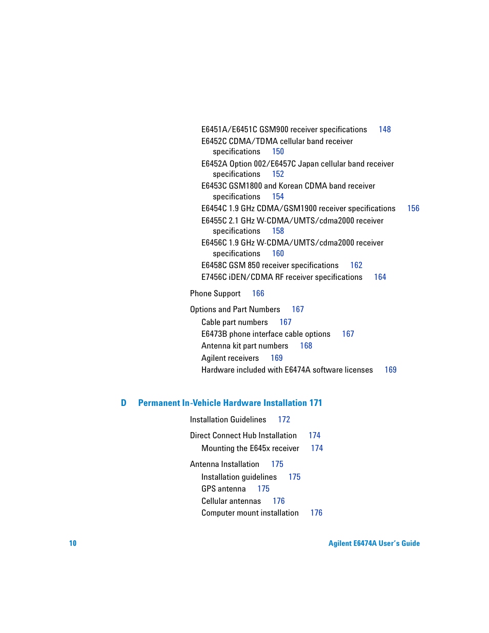 Agilent Technologies Agilent E6474A User Manual | Page 10 / 184