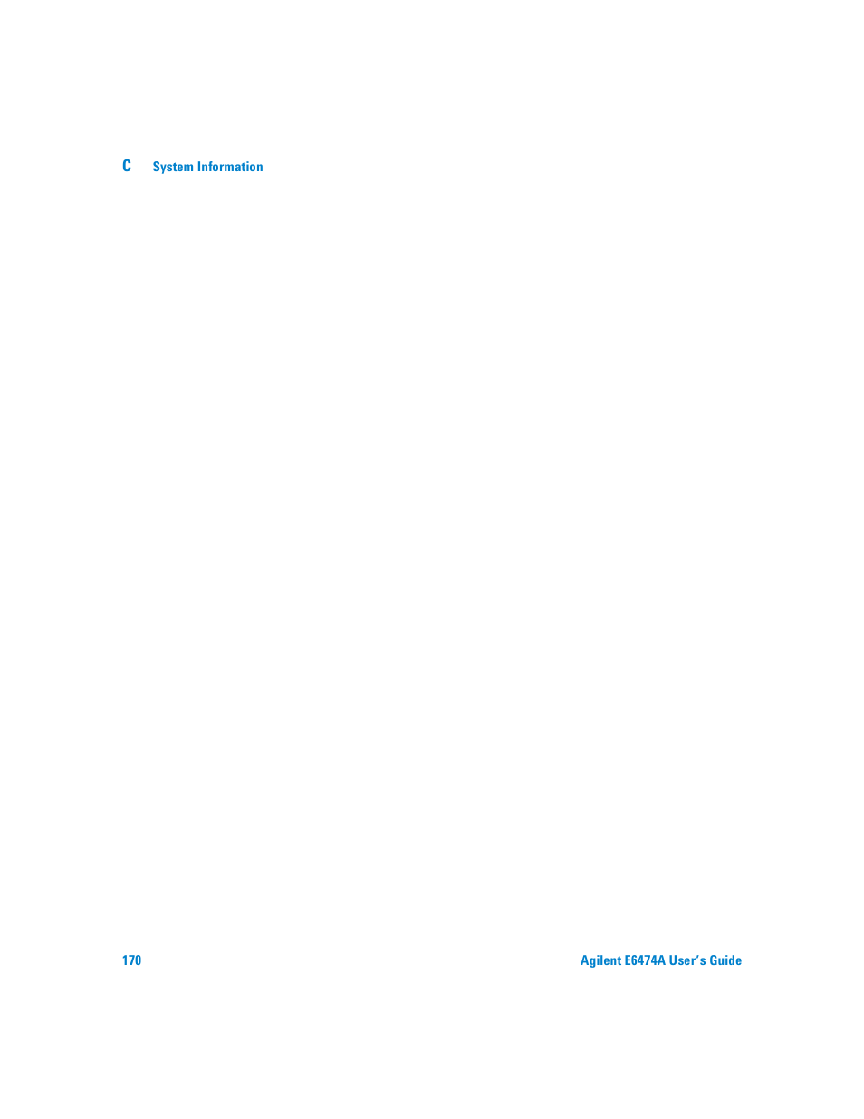 Agilent Technologies Agilent E6474A User Manual | Page 170 / 184