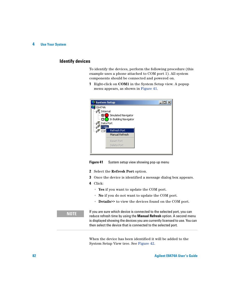 Identify devices | Agilent Technologies Agilent E6474A User Manual | Page 82 / 184
