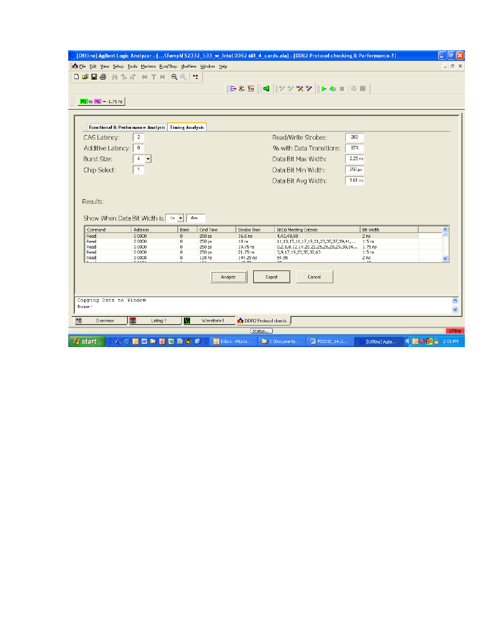 Agilent Technologies Logic DDR2 Dimm High Speed Pro FS2334 User Manual | Page 31 / 59