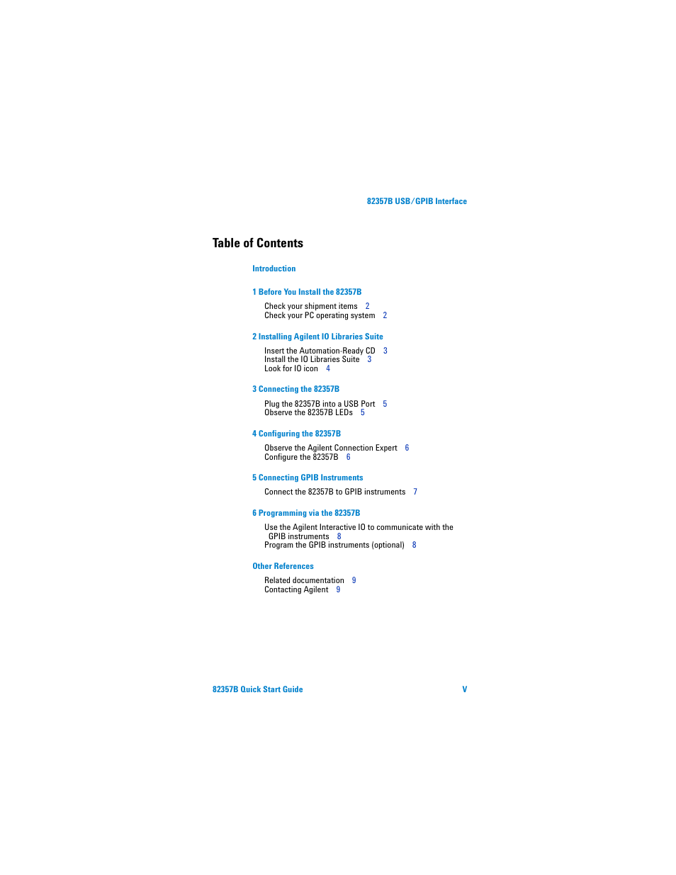Agilent Technologies 82357B User Manual | Page 5 / 34