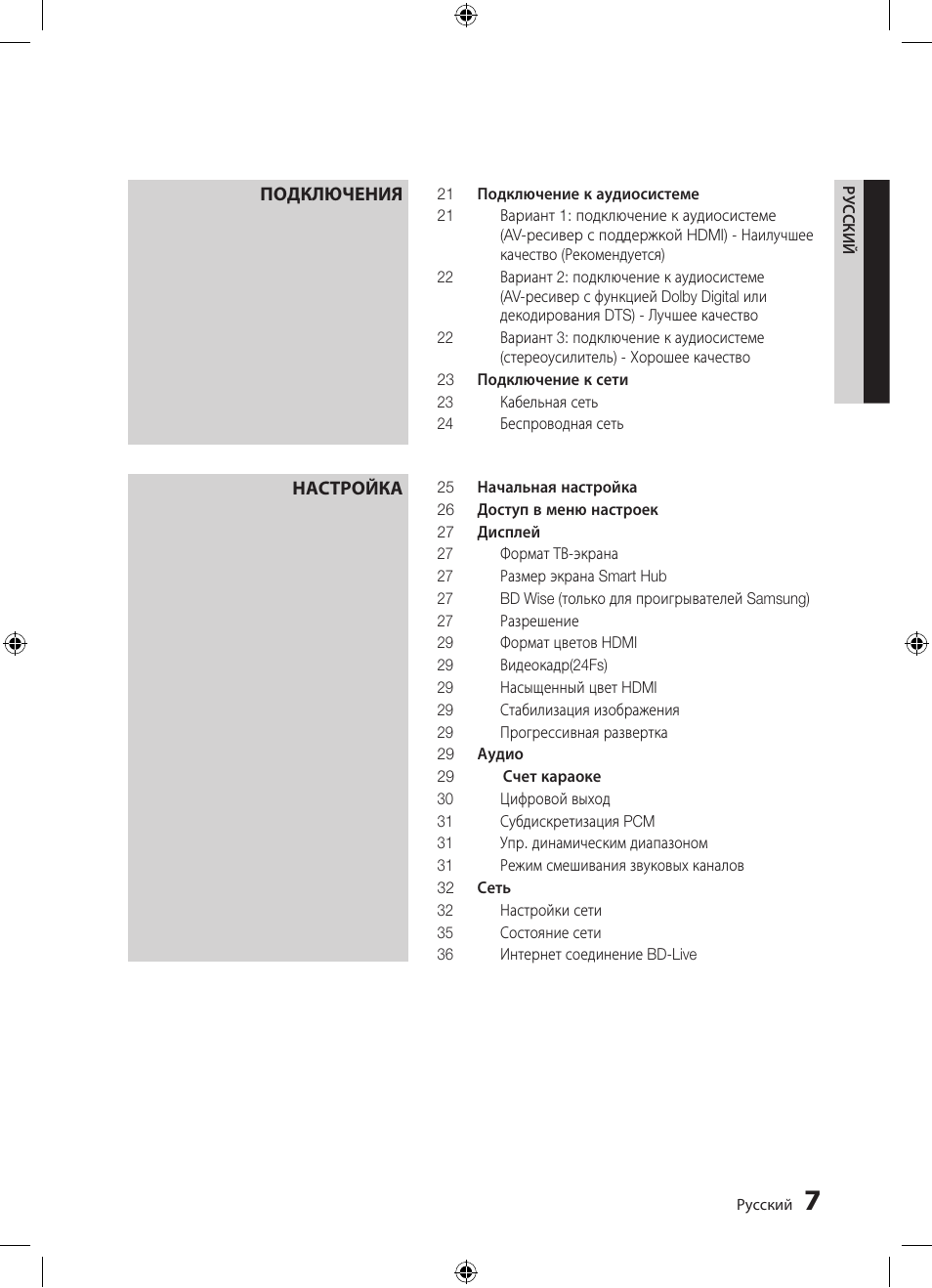 Samsung BD-D5300 User Manual | Page 7 / 211