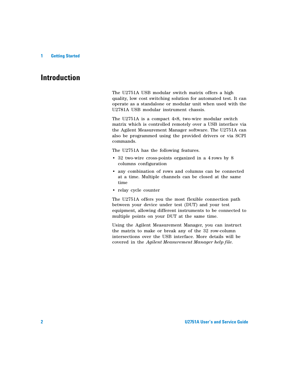 Introduction | Agilent Technologies U2751A User Manual | Page 18 / 57