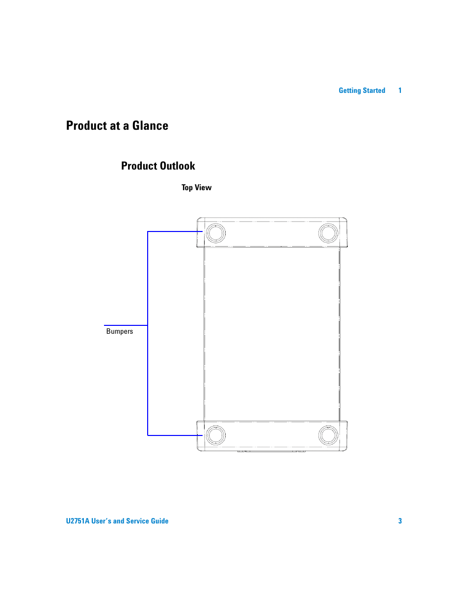 Product at a glance, Product outlook | Agilent Technologies U2751A User Manual | Page 19 / 57