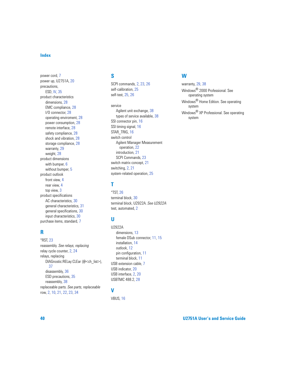 Agilent Technologies U2751A User Manual | Page 56 / 57