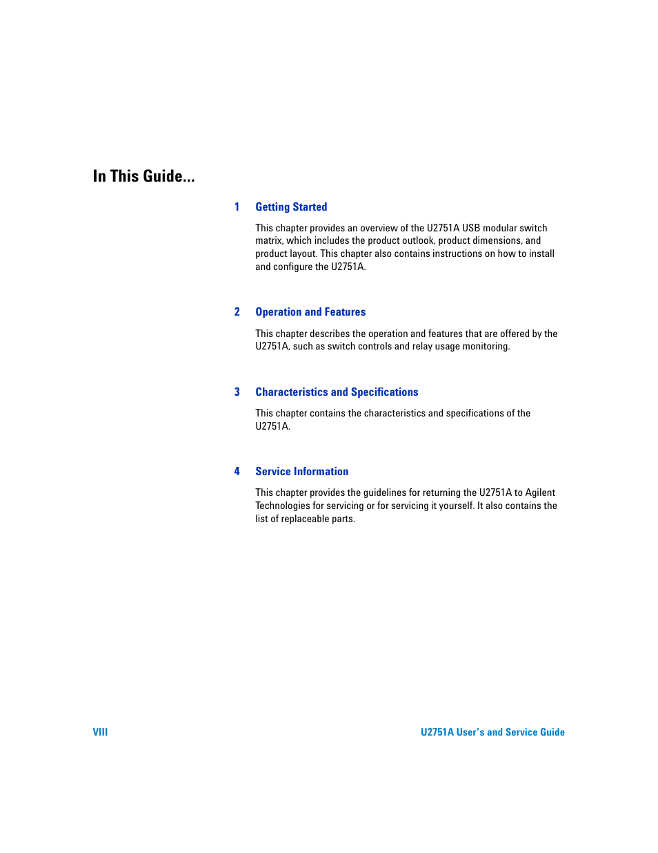 Agilent Technologies U2751A User Manual | Page 8 / 57