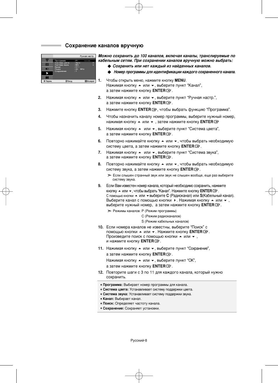 Луı‡мвмлв н‡м‡оу‚ ‚ы˜мы | Samsung LW15M23CP User Manual | Page 30 / 66