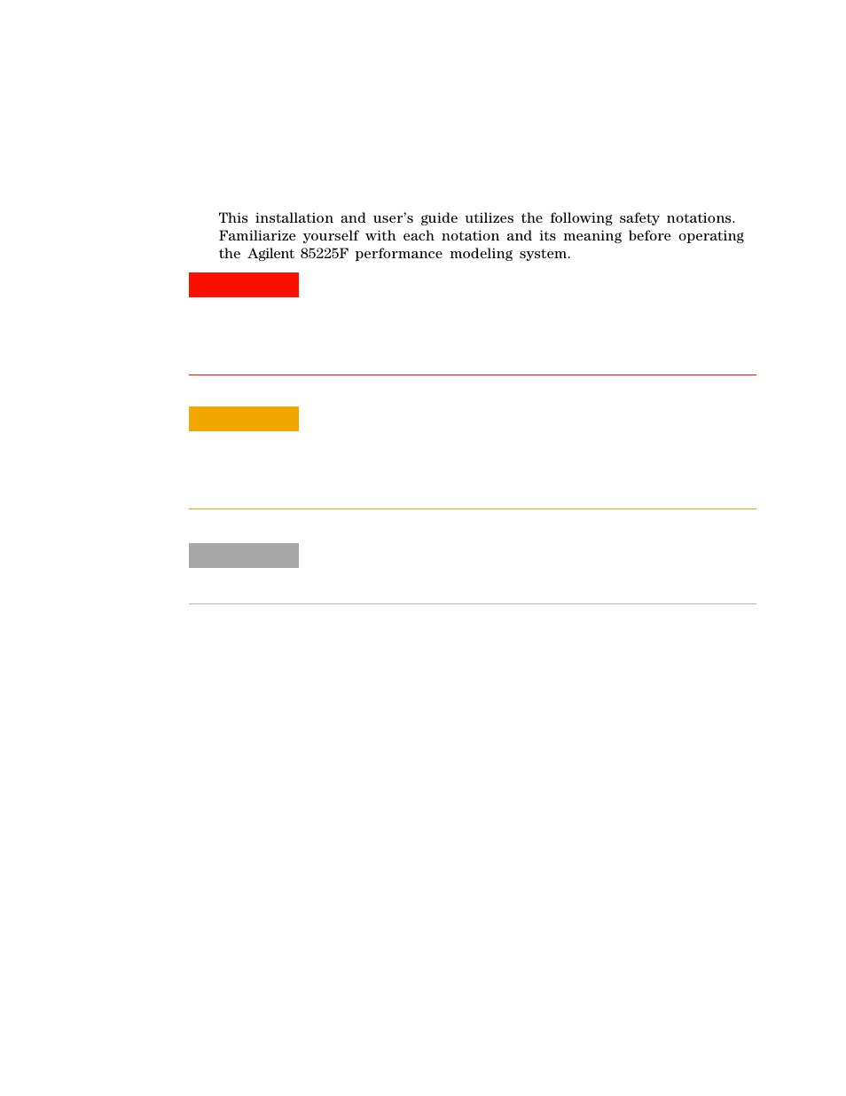 Safety and regulatory information | Agilent Technologies 85225F User Manual | Page 3 / 148