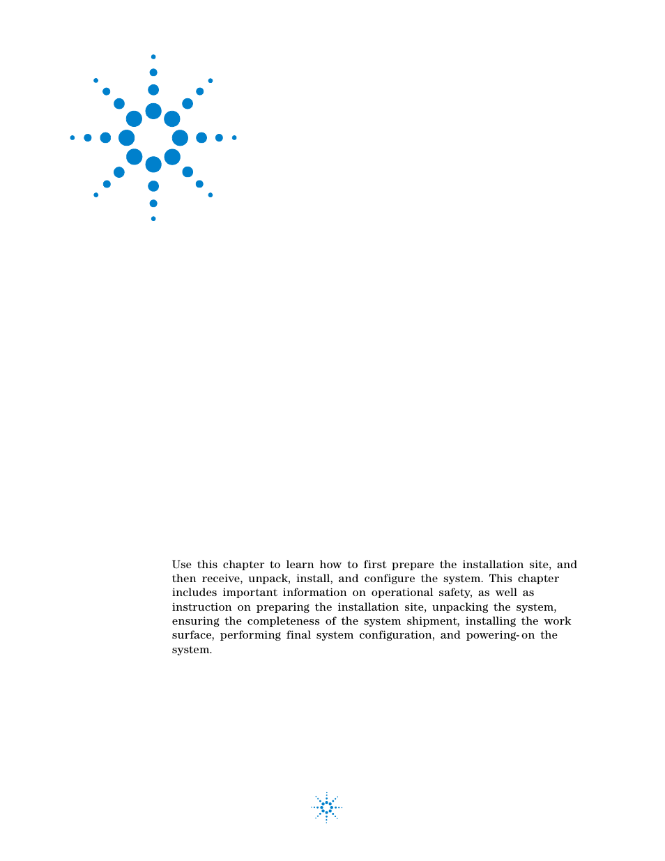 Installing the system, 2 installing the system | Agilent Technologies 85225F User Manual | Page 63 / 148