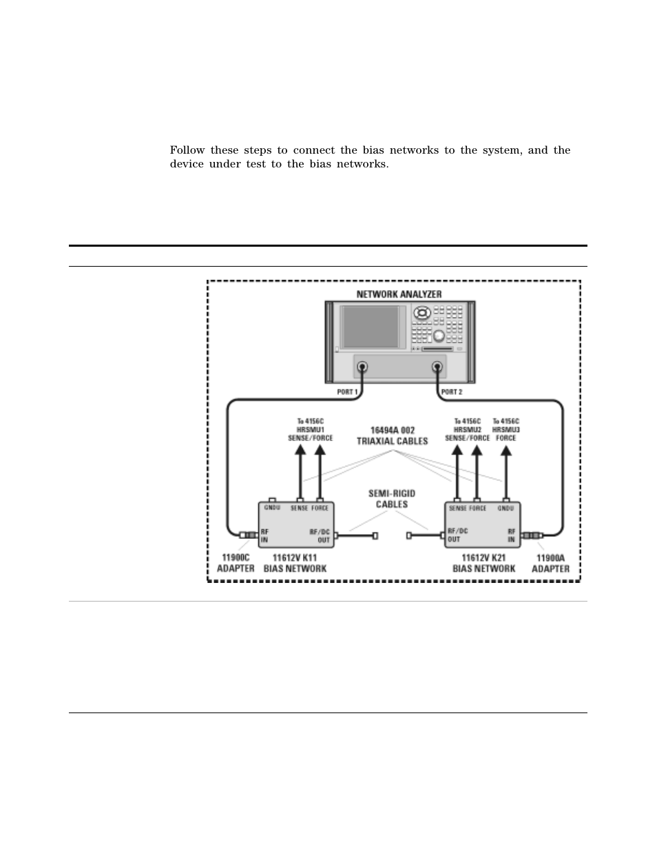 To connect the bias networks, Agilent 4156c systems | Agilent Technologies 85225F User Manual | Page 80 / 148