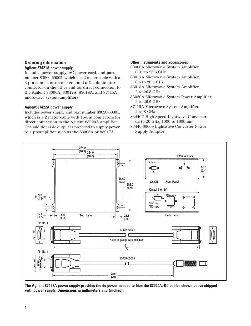 Agilent Technologies 87422A User Manual | Page 4 / 8