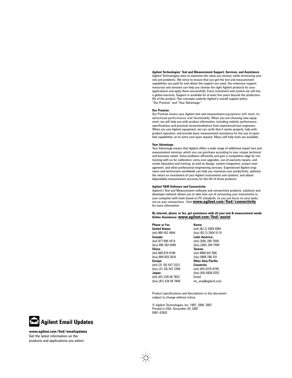 Agilent Technologies 87422A User Manual | Page 8 / 8