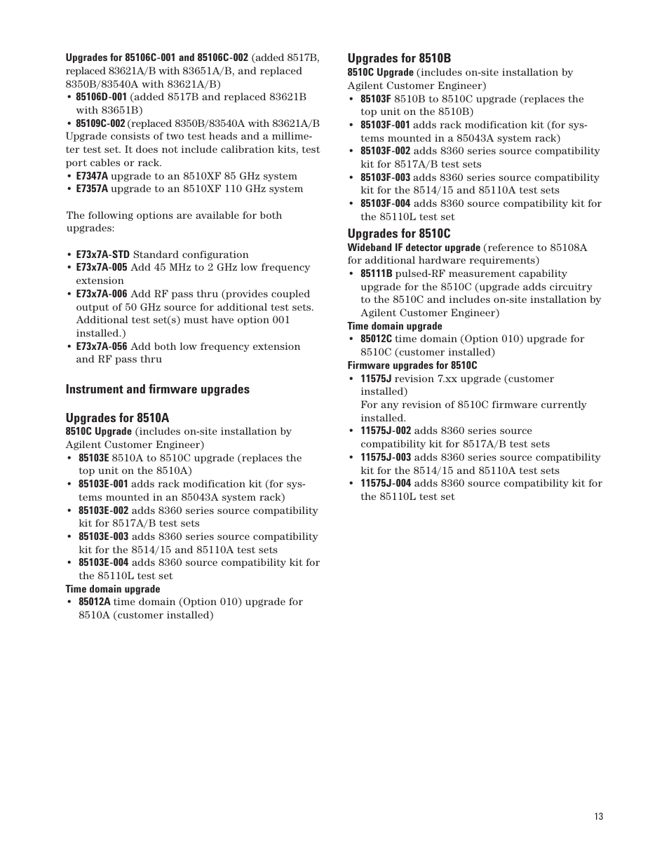 Agilent Technologies 8510C User Manual | Page 13 / 16