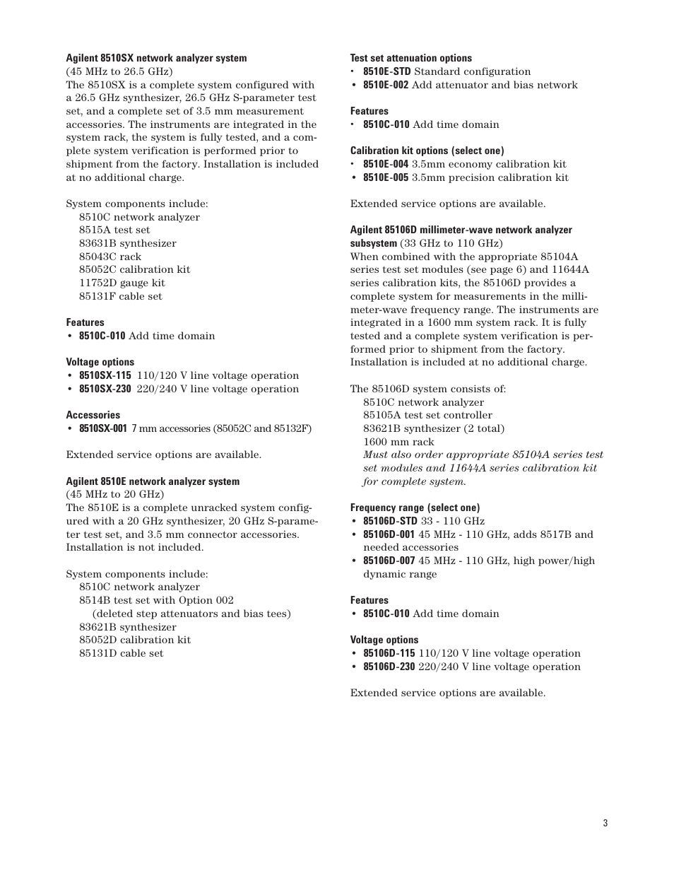 Agilent Technologies 8510C User Manual | Page 3 / 16