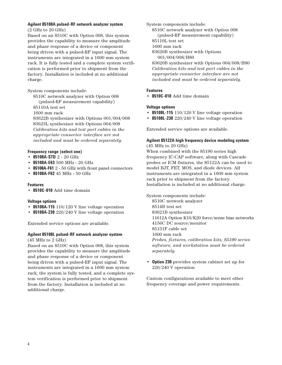 Agilent Technologies 8510C User Manual | Page 4 / 16