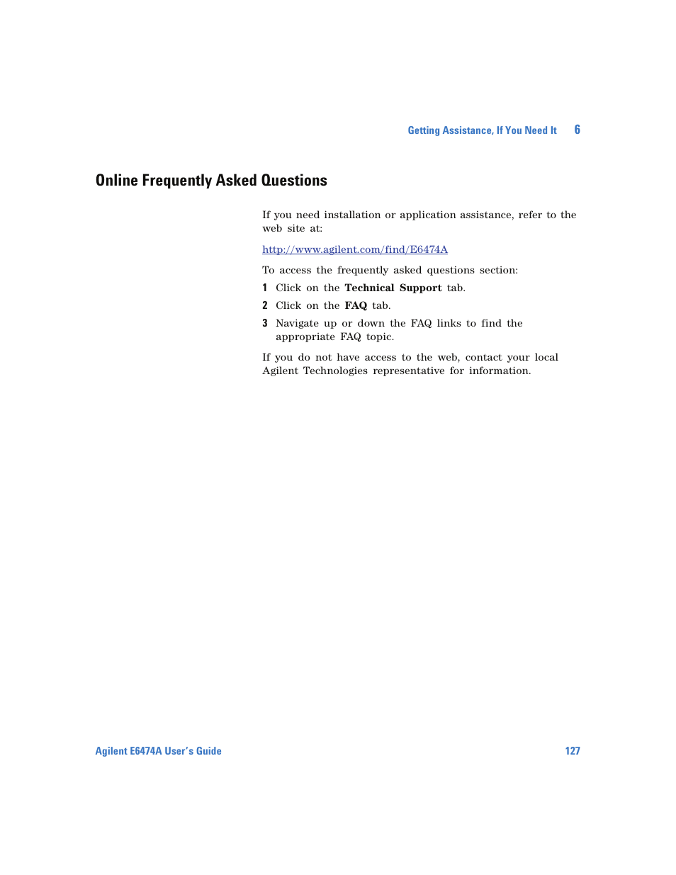 Online frequently asked questions | Agilent Technologies Wireless Network Optimization Platform E6474A User Manual | Page 127 / 194
