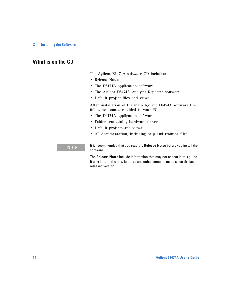 What is on the cd | Agilent Technologies Wireless Network Optimization Platform E6474A User Manual | Page 14 / 194