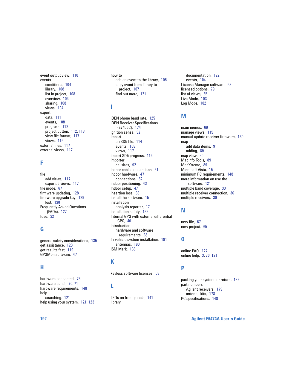 Agilent Technologies Wireless Network Optimization Platform E6474A User Manual | Page 192 / 194