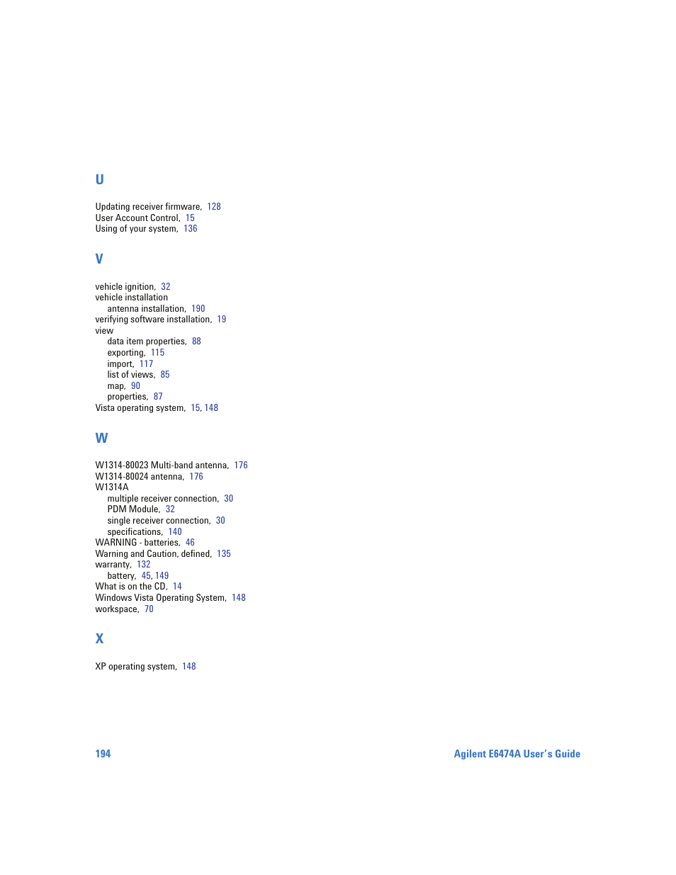 Agilent Technologies Wireless Network Optimization Platform E6474A User Manual | Page 194 / 194