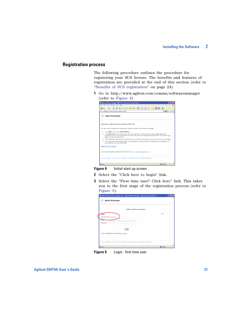 Registration process | Agilent Technologies Wireless Network Optimization Platform E6474A User Manual | Page 21 / 194