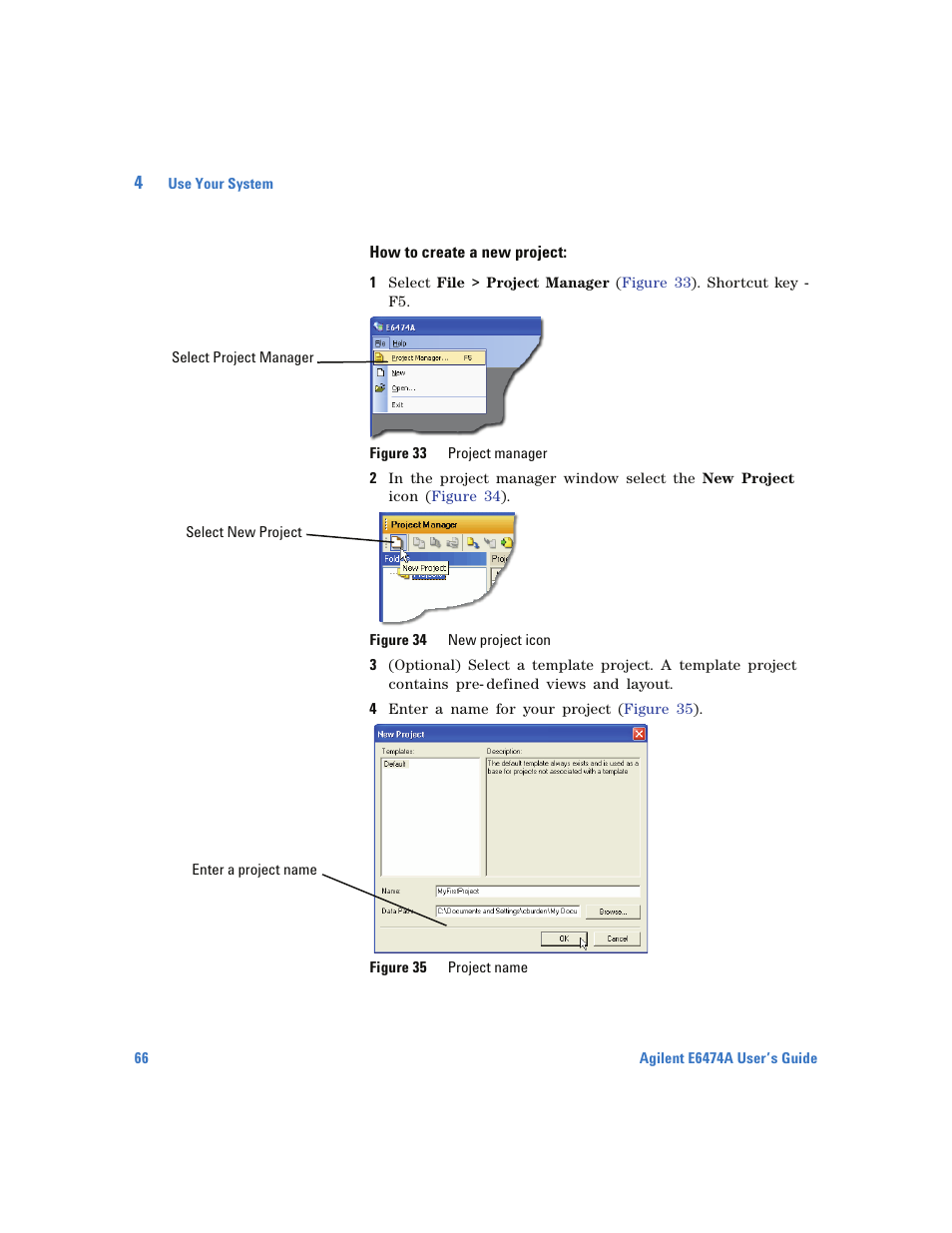 How to create a new project | Agilent Technologies Wireless Network Optimization Platform E6474A User Manual | Page 66 / 194