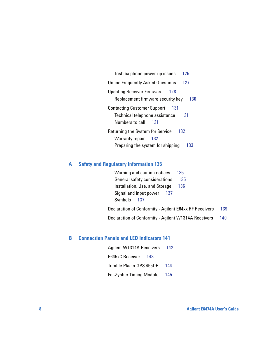 Agilent Technologies Wireless Network Optimization Platform E6474A User Manual | Page 8 / 194
