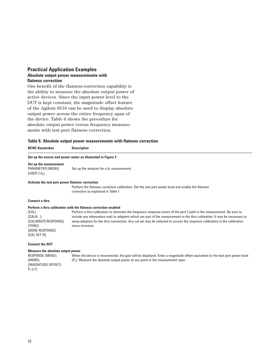 Practical application examples | Agilent Technologies PN 8510-16 User Manual | Page 10 / 12