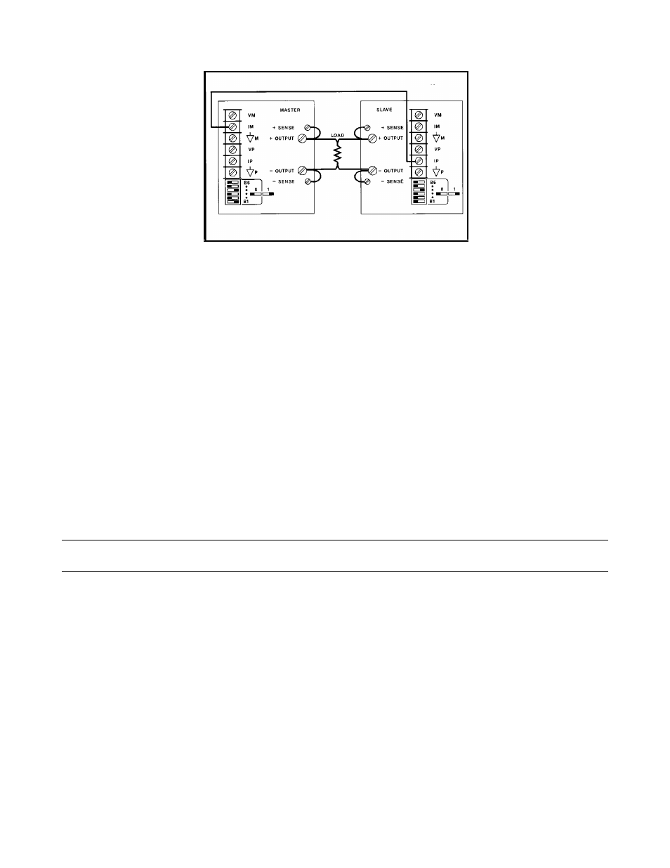 Series operation, Setting voltage & current overvoltage protection, Remote sensing series operation | Agilent Technologies 6028A User Manual | Page 69 / 134