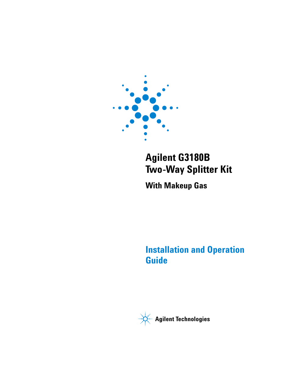 Agilent Technologies G3180B User Manual | 52 pages