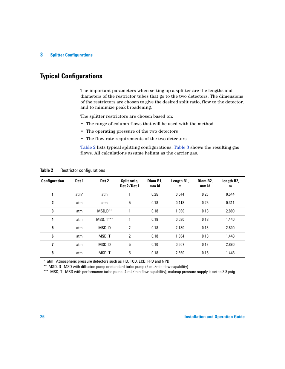 Typical configurations | Agilent Technologies G3180B User Manual | Page 26 / 52