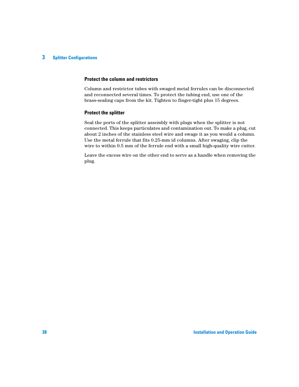 Agilent Technologies G3180B User Manual | Page 38 / 52
