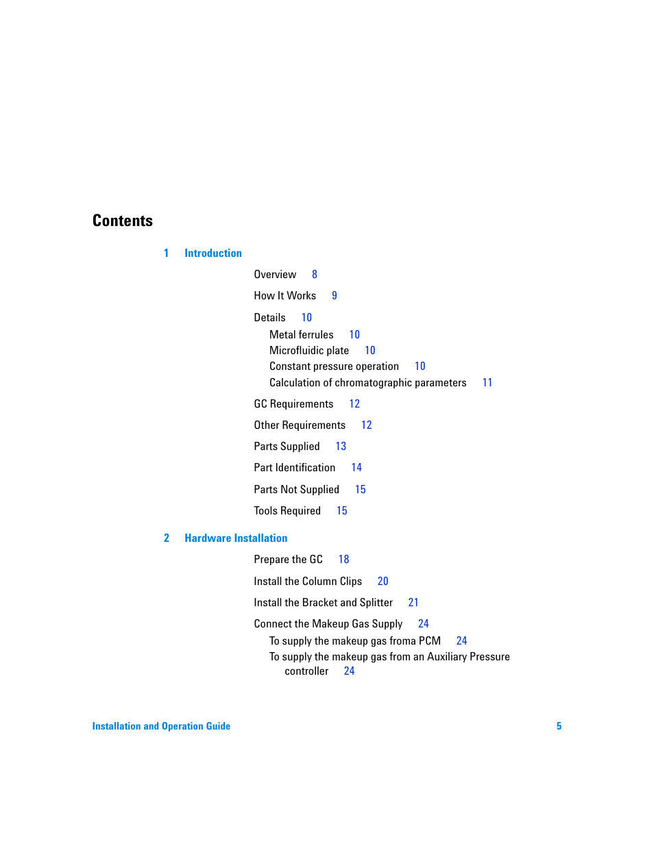 Agilent Technologies G3180B User Manual | Page 5 / 52