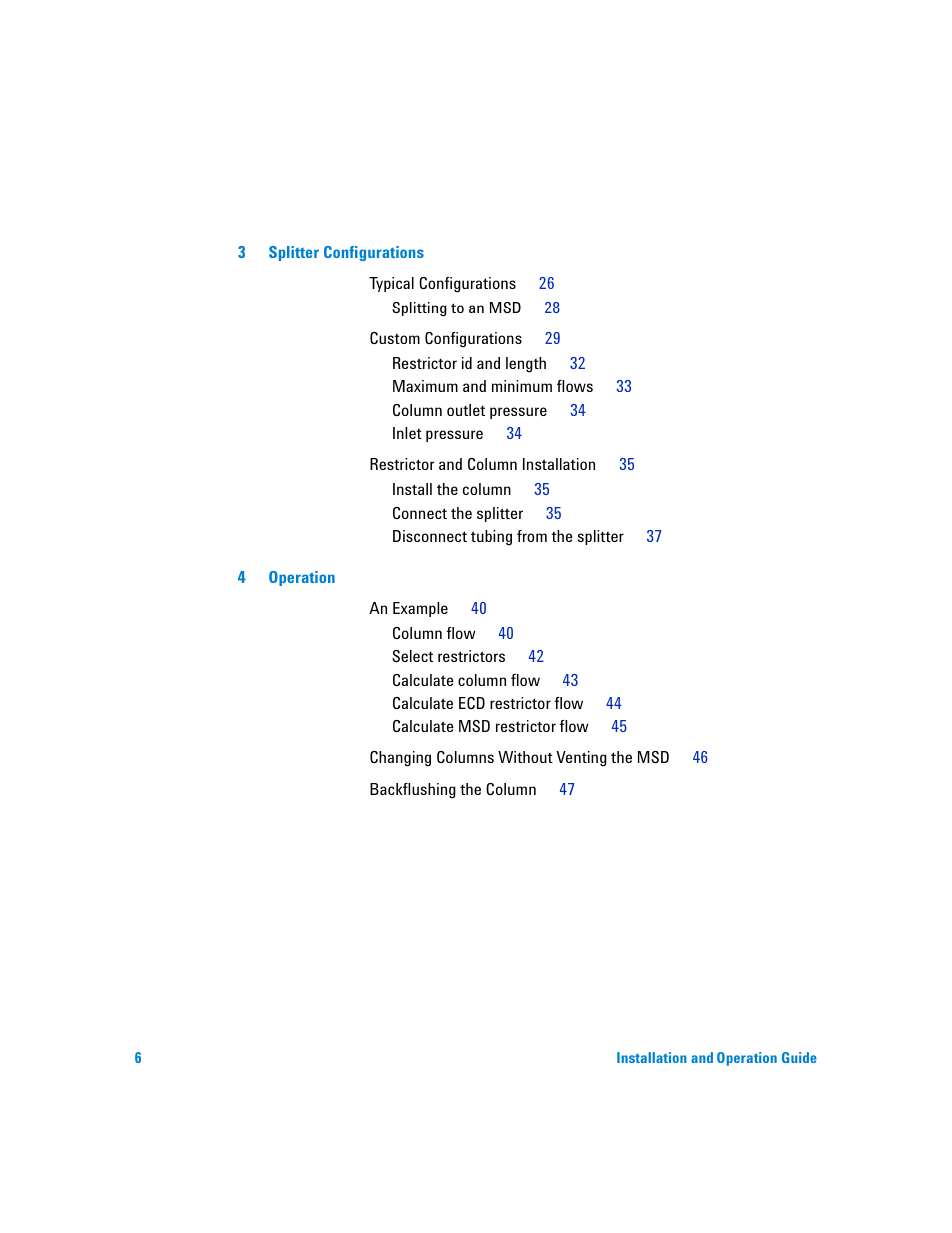 Agilent Technologies G3180B User Manual | Page 6 / 52