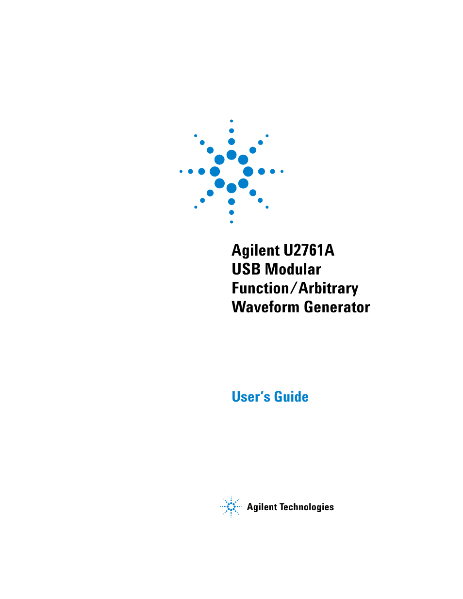 Agilent Technologies AGILENT U2761A User Manual | 123 pages