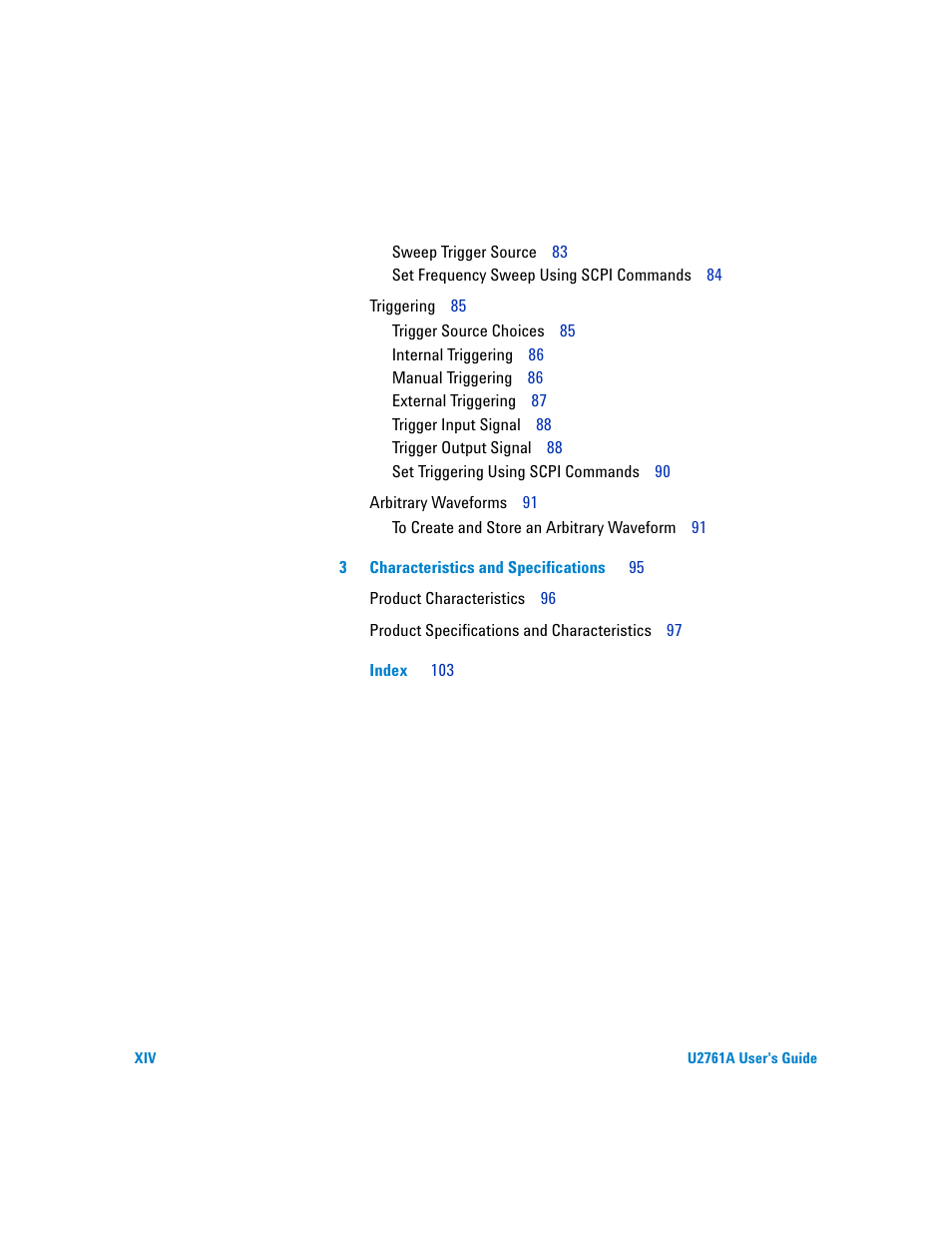 Agilent Technologies AGILENT U2761A User Manual | Page 14 / 123