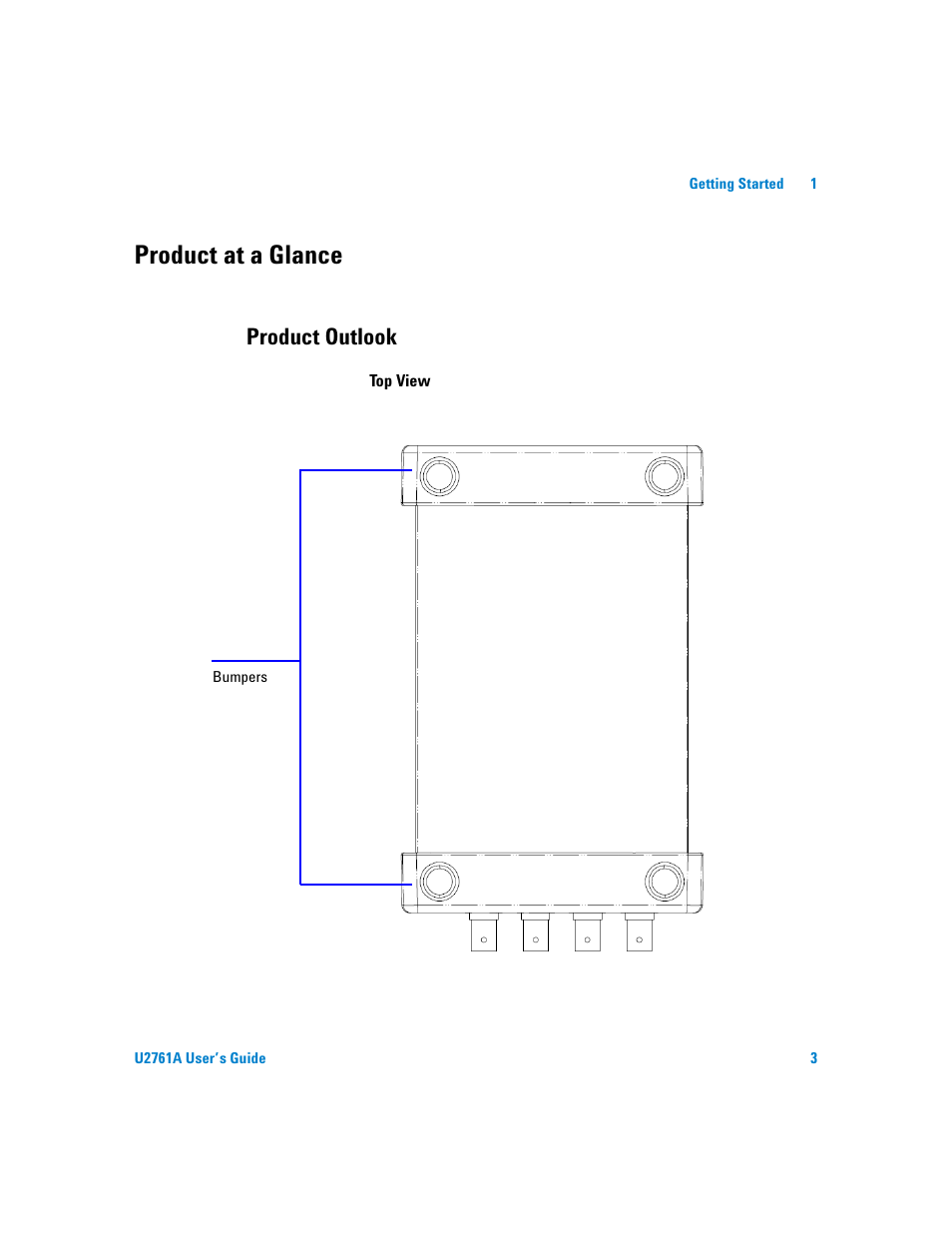 Product at a glance, Product outlook | Agilent Technologies AGILENT U2761A User Manual | Page 21 / 123