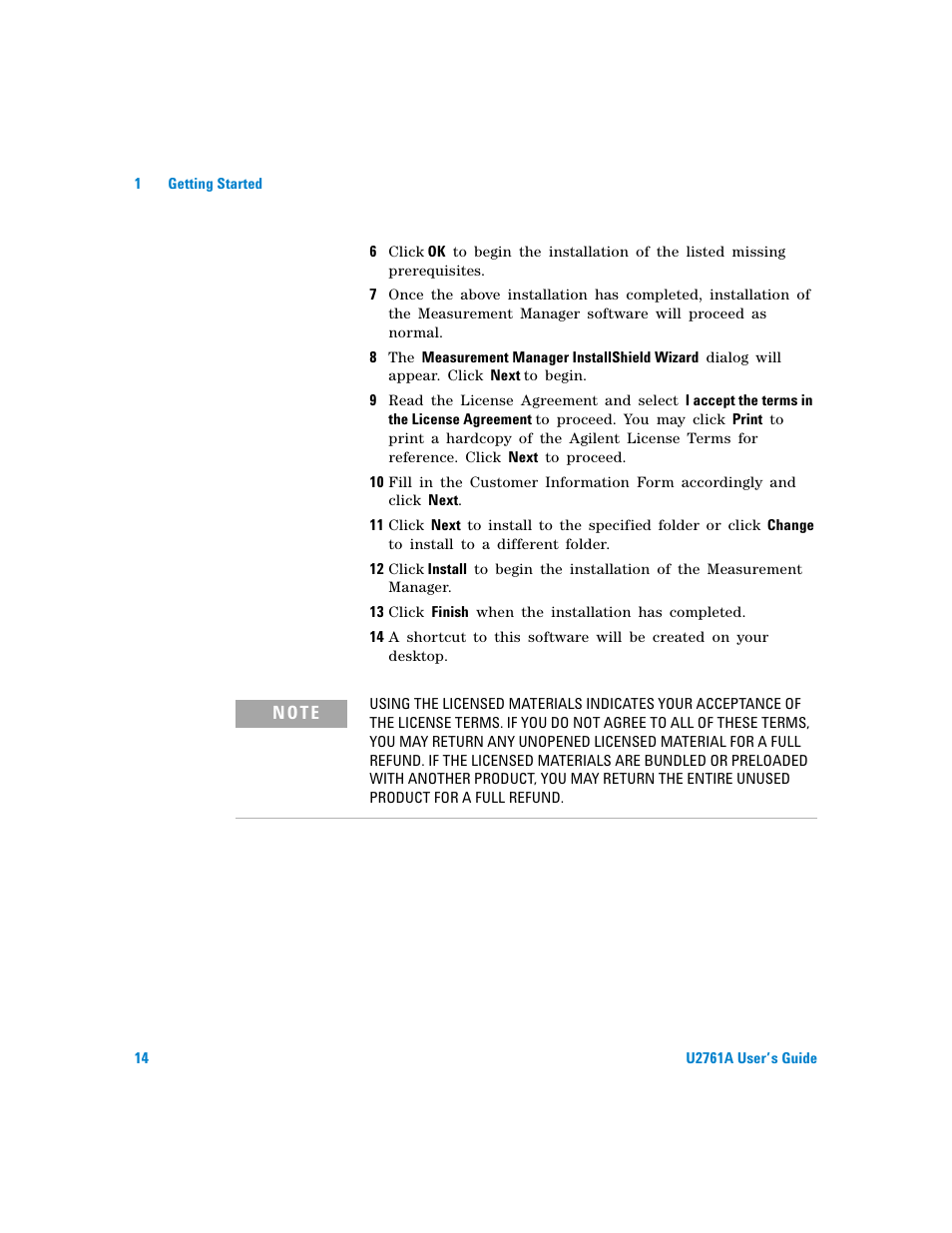 Agilent Technologies AGILENT U2761A User Manual | Page 32 / 123