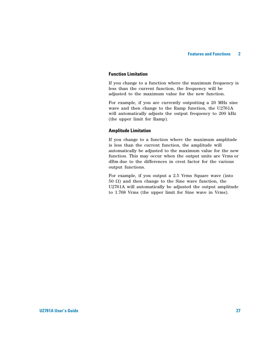 Agilent Technologies AGILENT U2761A User Manual | Page 45 / 123