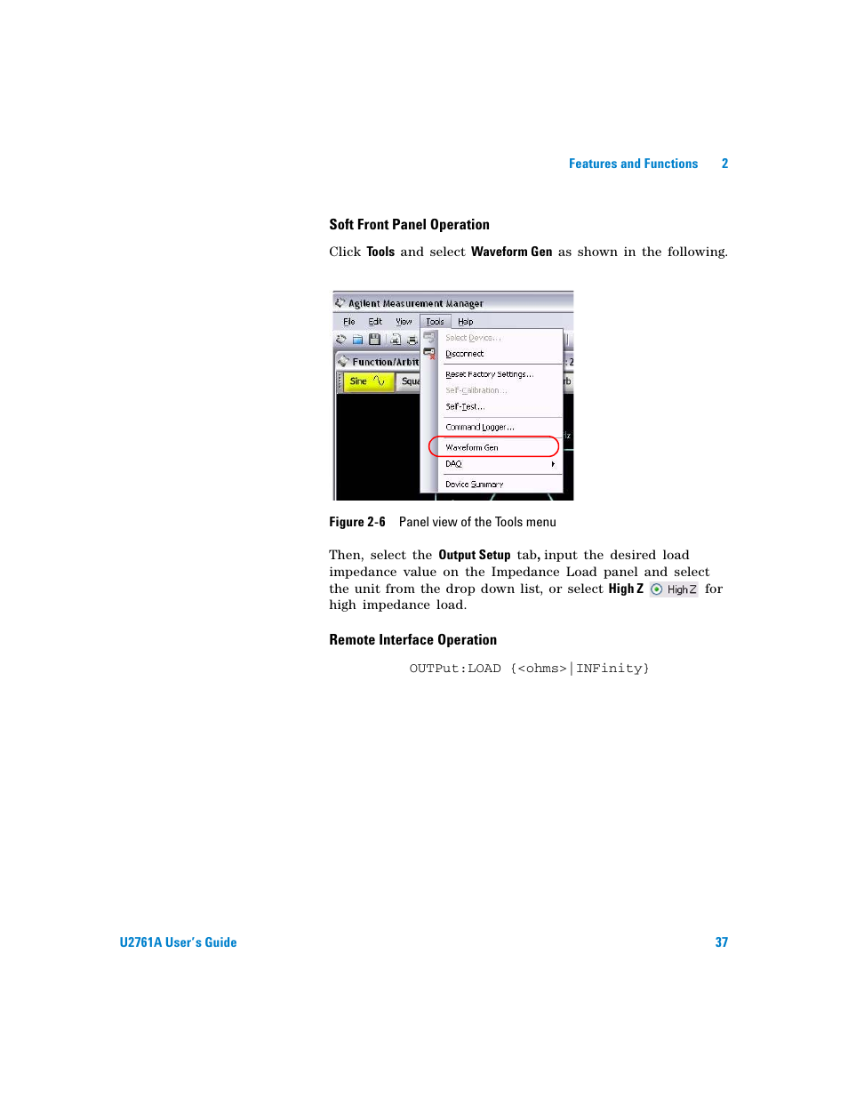 Figure | Agilent Technologies AGILENT U2761A User Manual | Page 55 / 123