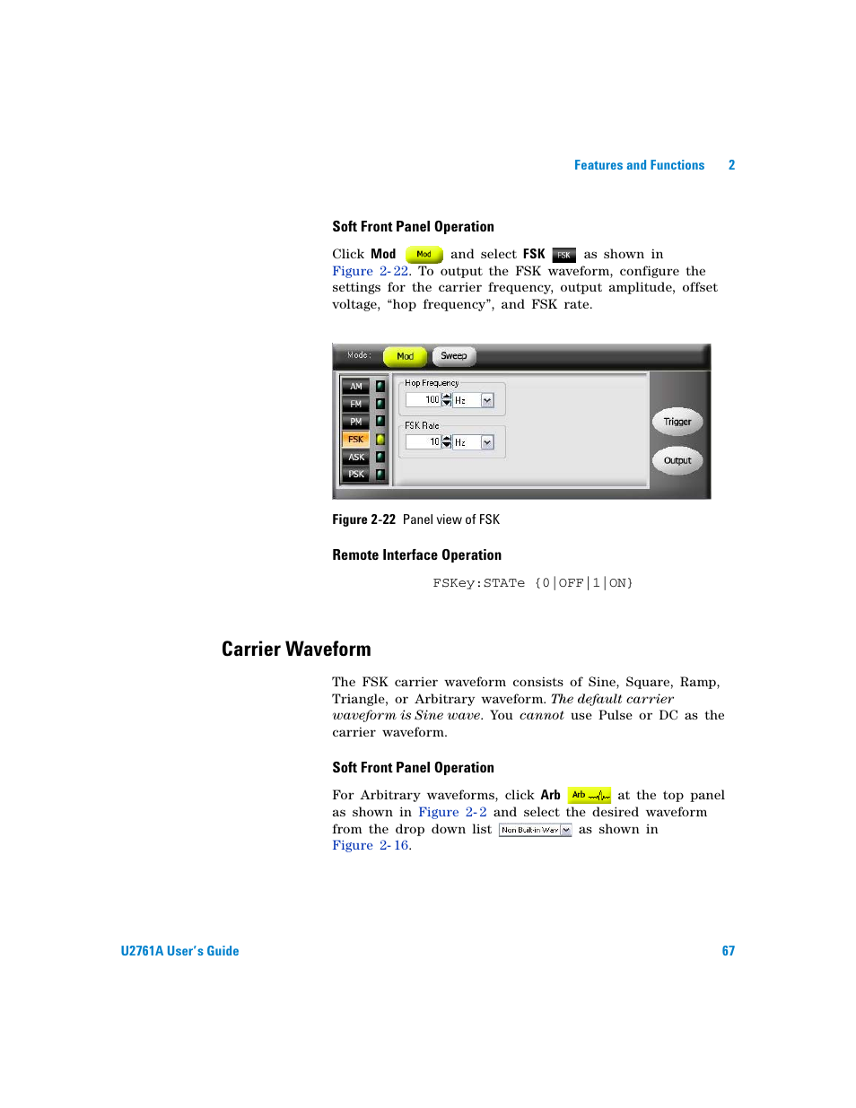 Carrier waveform, Figure | Agilent Technologies AGILENT U2761A User Manual | Page 85 / 123