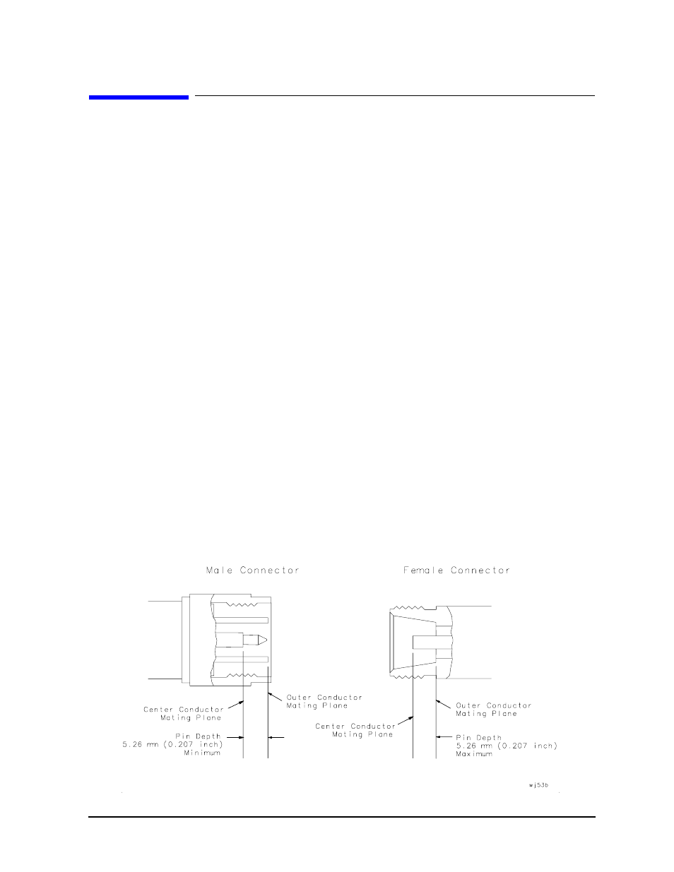 Mechanical characteristics, Pin depth, Mechanical characteristics -3 | Pin depth -3 | Agilent Technologies 85032B/E 50 User Manual | Page 13 / 55
