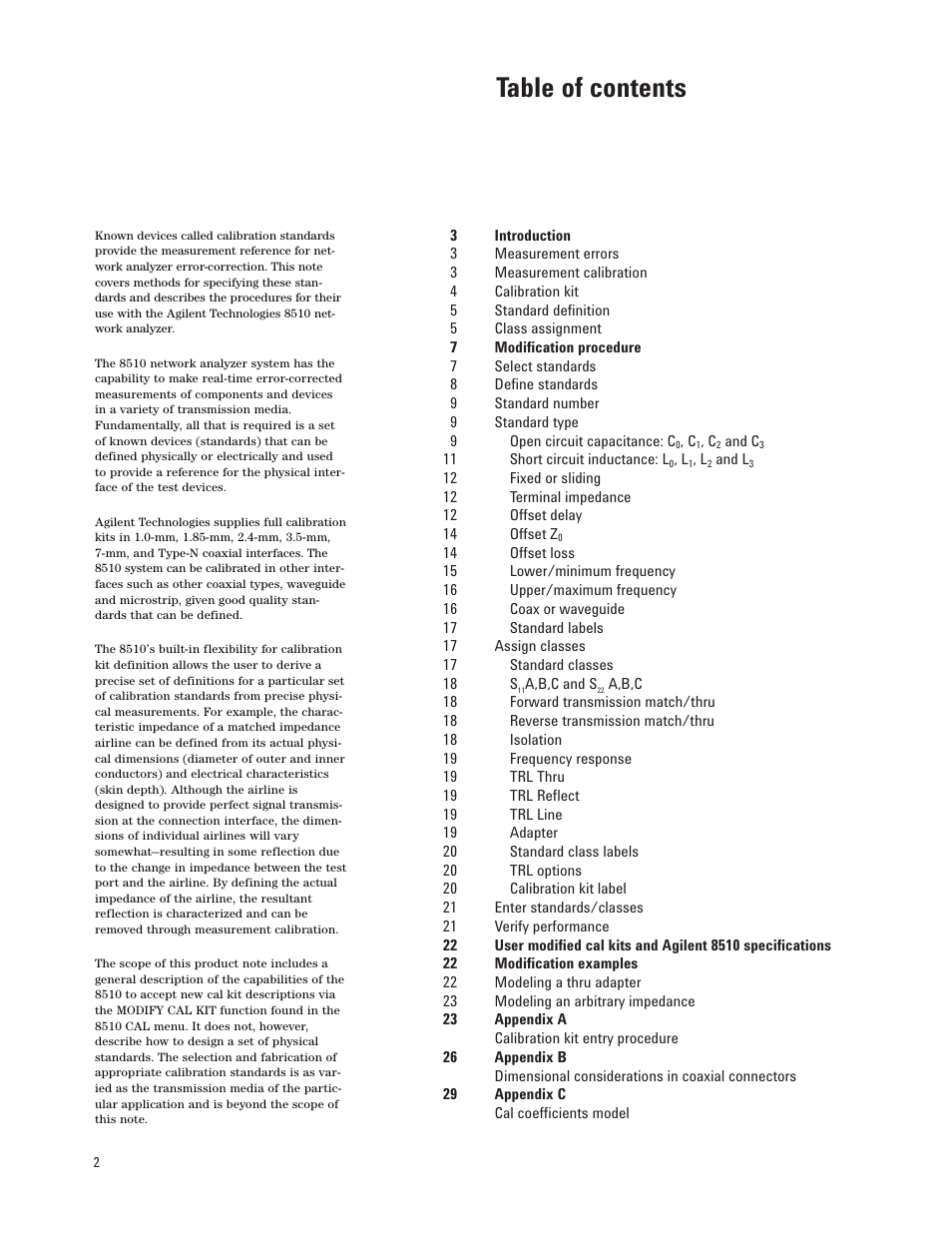 Agilent Technologies 8510 User Manual | Page 2 / 32